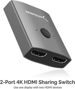 img 3 attached to Переключатель Sabrent 4K Dual HDMI с 2 портами (DA-HSW2)