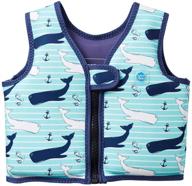 splash about go splash swim vest for toddlers, vintage moby design, 1-2 years logo