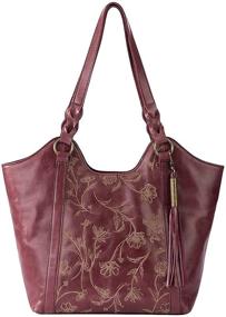 img 3 attached to 👜 The Sak 108879 Satchel CLAY: Stylish Women's Handbags & Wallets for Effortless Satchel Fashion