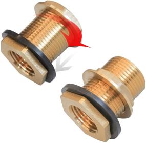 img 2 attached to 🔩 Hourleey Bulkhead Fitting Connector Threaded: Efficient Solution for Secure Installation