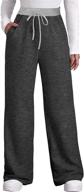 dofaoo women's winter pants: lounge in style & comfort with wide leg sweatpants featuring pockets and elastic waist – available in sizes s-3xl logo