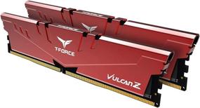 img 2 attached to 💾 TEAMGROUP T-Force Vulcan Z DDR4 16GB Kit (2x8GB) 3000MHz CL16 Red Desktop Memory Module Ram - TLZRD416G3000HC16CDC01