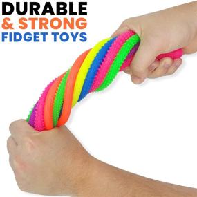 img 2 attached to 🧩 Fidget Toys and Textured Sensory Toys by BUNMO - Textured Stretchy Strings Fidget Toy. Bumpy Fidget Toys for Adults and Kids - Ideal Anxiety, Autism, and Stress Relief Toys with Enhanced SEO.