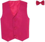 👔 boys' vest clip bowtie set: ideal for suits & sport coats - trendy clothing logo