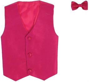 img 2 attached to 👔 Boys' Vest Clip Bowtie Set: Ideal for Suits & Sport Coats - Trendy Clothing
