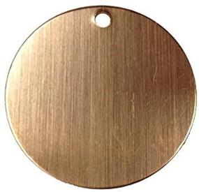 img 4 attached to RMP Stamping Blanks, 1.25 Inch Round One Hole, 16 Ounce Copper 0.021 Inch (24 Gauge) - Pack of 10