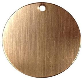 img 2 attached to RMP Stamping Blanks, 1.25 Inch Round One Hole, 16 Ounce Copper 0.021 Inch (24 Gauge) - Pack of 10