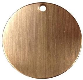 img 1 attached to RMP Stamping Blanks, 1.25 Inch Round One Hole, 16 Ounce Copper 0.021 Inch (24 Gauge) - Pack of 10