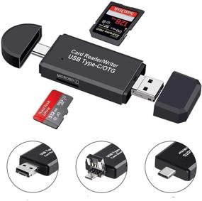 img 4 attached to 📸 Versatile SD Card Reader USB 2.0 Adapter for Android, MacBook, & PC: Supports MMC, SDXC, SDHC, Micro SD & More