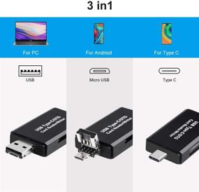 img 3 attached to 📸 Versatile SD Card Reader USB 2.0 Adapter for Android, MacBook, & PC: Supports MMC, SDXC, SDHC, Micro SD & More