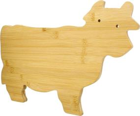 img 3 attached to 🐄 7Penn Cow Shaped Wooden Cutting Board - Kitchen Chopping Board in Large Size for Charcuterie & Serving, Rustic Decor