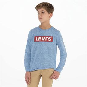 img 3 attached to Рубашка с длинным рукавом Levi's Boys' с графическим логотипом Box для улучшения SEO