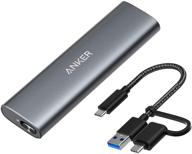 💾 адаптер корпуса anker powerexpand для накопителей m.2 nvme & sata ssd, usb 3.1 gen2 10gbps, совместим с usb c и thunderbolt 3, поддерживает ключи m/b&m, размеры ssd 2230/2242/2260/2280 логотип