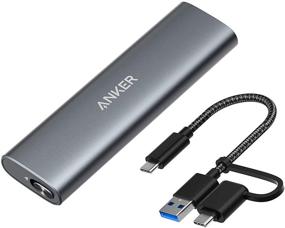 img 4 attached to 💾 Anker PowerExpand M.2 NVMe & SATA SSD Enclosure Adapter, USB 3.1 Gen2 10Gbps, USB C & Thunderbolt 3 Compatible, Supports M/B&M Keys, Size 2230/2242/2260/2280 SSDs