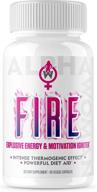 alpha woman fire: powerful 4-in-1 thermogenic metabolism booster for women, fast-acting diet pills to increase energy and suppress food cravings - 60 capsules logo