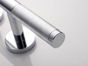 img 1 attached to Sanliv Knurled Chrome Shower Foot Rest: Premium Brass Hotel Bathroom Step Shelf Shaving Stand Ledge