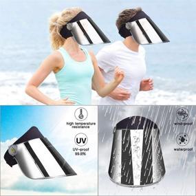 img 2 attached to 🧢 WAYCOM Sun Cap: Premium UPF 50+ Sun Visor Hat for Ultimate UV Protection during Hiking, Golf, Tennis, and Outdoors