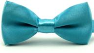 solid blue pre tied bowtie turquoise boys' accessories for bow ties logo