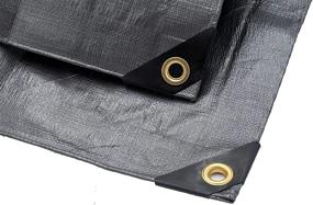 img 2 attached to Durable Heavy Duty Silver Tarp 6 OZ., 10'x20'