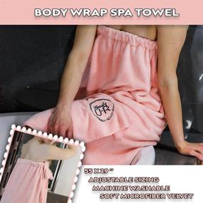 img 1 attached to 🧖 Полотенце для волос U-R Wrap Set - 4 шт. Микрофибра + Scrunchie - Полотенца для ванной с кудрявыми волосами - Уход за волосами для женщин - Быстро высыхающие полотенца для спа-туалетов для сухих длинных черных волос.