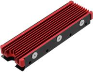 🔴 heatsinks 2280mm reversible cooling design – red логотип