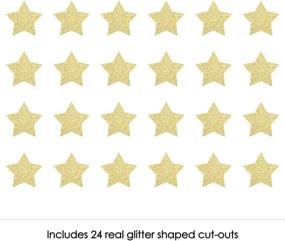 img 3 attached to Gold Glitter Star Cut Outs Confetti
