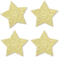 gold glitter star cut outs confetti logo
