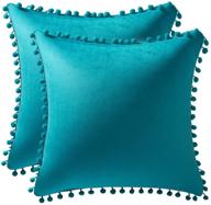 decorative rectangular pillowcases farmhouse turquoise логотип