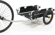 🚲 black aluminum utility cargo bike trailer - burley flatbed logo