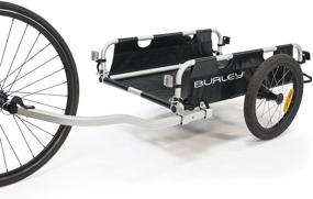 img 4 attached to 🚲 Black Aluminum Utility Cargo Bike Trailer - Burley Flatbed