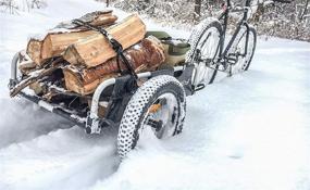 img 1 attached to 🚲 Black Aluminum Utility Cargo Bike Trailer - Burley Flatbed