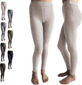 img 4 attached to POPINJAY Workout Leggings Charcoal Heather