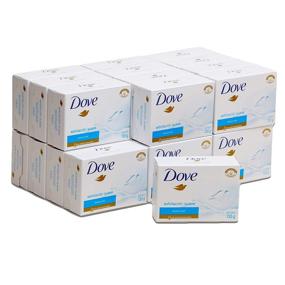 img 1 attached to Мыло Dove Beauty Bars белое, нежное эксфолирующее - 135 г / 4,76 унции - 24 штуки | Улучшенный SEO