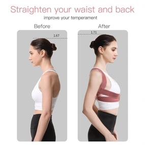 img 2 attached to 👩 Dusgut Back Posture Corrector: Adjustable Support for Women and Kids - Relieve Pain in Back, Shoulder, and Neck