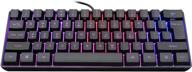 🔌 snpurdiri st-k3 60% wired gaming keyboard: compact, rgb backlit & waterproof for pc/mac gamers, typists, and travelers - easy to carry on business trips (black) logo