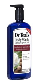 img 2 attached to 🧴 Dr Teal's Epsom Salt Body Wash with Pump - Shea Butter & Almond Oil - Pack of 4, 24 Oz Each - Soften & Moisturize Skin, Relieve Stress & Sore Muscles