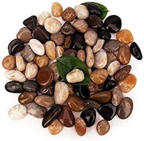 img 3 attached to 18lb BLQH Aquarium Gravel River Rock with Pebbles Stones – Natural Polished Decorative Gravel for Garden Landscaping and Ornamental Rocks in Mixed Colors