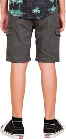 img 3 attached to 🩳 Versatile Brooklyn Athletics Boys' Cargo Shorts: Slim Fit, Multi Pocket, Stretch Twill Shorts