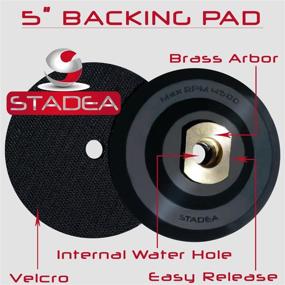 img 3 attached to 💪 Stadea 5" Rubber Backer Pad with Hook and Loop Arbor 5/8" 11" – Premium Rubber Backing For a Strong Grip