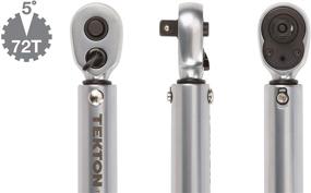 img 1 attached to TEKTON TRQ21101 1/4 Inch Drive Dual-Direction Click Torque Wrench (10-150 in.-lb.)