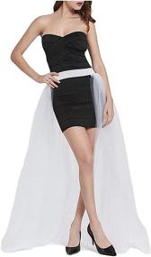 img 4 attached to Joukavor Length Overskirt Detachable Wedding Women's Clothing for Skirts