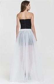 img 2 attached to Joukavor Length Overskirt Detachable Wedding Women's Clothing for Skirts