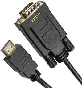 img 3 attached to 🔌 6FT HDMI to VGA Cable - Male to Male Video Adapter for Raspberry Pi, Roku, Computer, Desktop, Laptop, PC, Monitor, Projector, HDTV and More