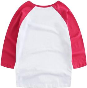 img 3 attached to WhizBorn Sleeve Shirts Raglan Baseball Boys' Clothing