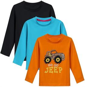 img 4 attached to Boys' Toddler Cartoon Crewneck Sweatshirt - Tops, Tees & Shirts for Children's Clothing