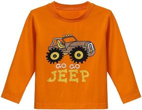 img 3 attached to Boys' Toddler Cartoon Crewneck Sweatshirt - Tops, Tees & Shirts for Children's Clothing
