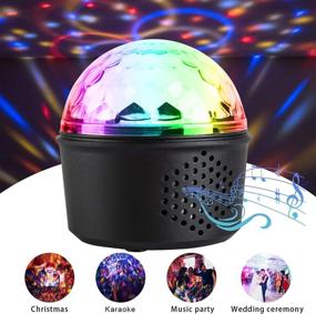 img 3 attached to BETLING Bluetooth Speaker Disco Ball Light: Sound Activated Party Lights with Remote Control and Star Projector - Perfect for Kids Christmas, Weddings, Birthdays, Karaoke DJ Parties