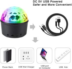 img 1 attached to BETLING Bluetooth Speaker Disco Ball Light: Sound Activated Party Lights with Remote Control and Star Projector - Perfect for Kids Christmas, Weddings, Birthdays, Karaoke DJ Parties