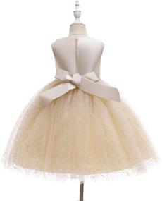 img 1 attached to Weileenice Rhinestone Christmas 👸 Princess Ballgown Dresses for Girls' Clothing