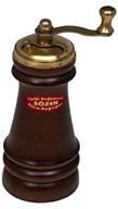 🌶️ premium 5-inch handcrafted wooden pepper mill grinder by sozen - portable & manual, easy hand crank pepper grinder logo